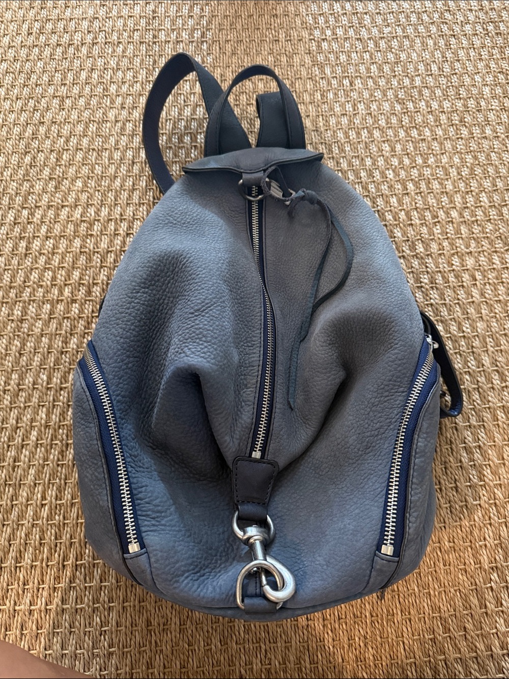 Rebecca Minkoff Suede Backpack- blue
